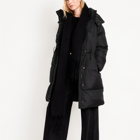 NWT OLD NAVY Water-Resistant Quilted Long Puffer Jacket - Picture 12 of 13
